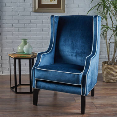 Jacinto wingback chair blue sales